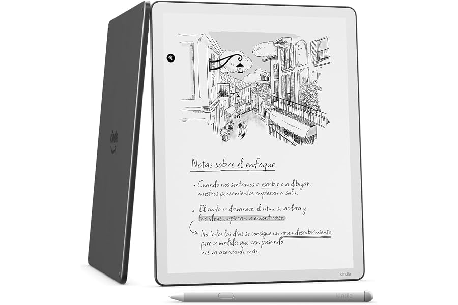 Amazon Kindle Scribe (última generación): más fino, ligero y rápido, con pantalla similar al papel de 11" y luz frontal; escr