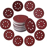 100 pz 5 pollici 125 mm 8 fori dischi abrasivi 60120240400600800 1000 1200 1500 2000 carta vetrata grana levigatrice rotonda 