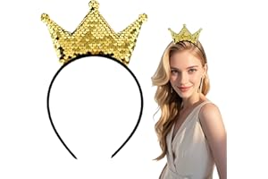 GTYARYUA Glitter Crown Bandeaux, Diadème Couronne D'anniversaire pour Enfants, Couronne Reine, Bandeaux Brillants à Paillettes, Bandeau D'anniversaire pour Filles, pour le Carnaval Des Filles