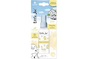 Little Joe Parfum en vaporisateur 60 ml Arôme de vanille aux huiles essentielles naturelles. Sans alcool et végétalien. Longue durée. Parfait pour la voiture, la maison et le bureau.