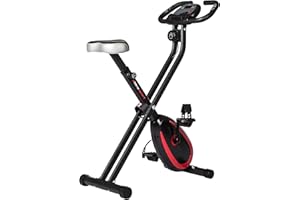 Ultrasport F-Bike, F-Rider Basics, bike trainer, exercise bike, folding exercise bike, LCD display, hand pulse sensors, adjustable resistance levels, easy to assemble, ideal for athletes and seniors