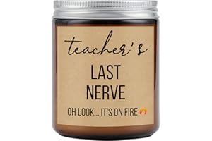 Tulolvae Teacher Gifts for Women Men, Lavender Scented Candles Best Thank You Funny Presents for English Nursery Maths Teachers on Teachers Day Graduation Birthday Thanksgiving