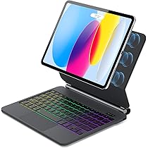 WAVATA Toetsenbord voor iPad 10e generatie 10.9 2022, hoes met