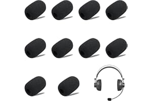 GUDQVOZIHG Lot de 10 pare-vent de rechange en mousse - 30 x 22 x 8 cm - Pour microphone, casque et revers - Pour l'enseignement, les performances sur scène, les réunions