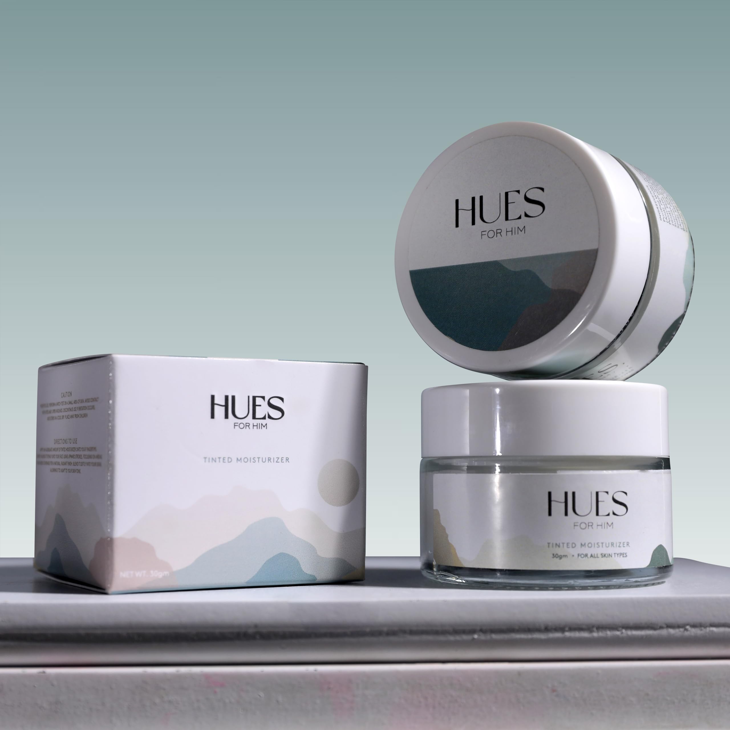 Hues for Him Tinted Moisturizer for Men – Natural Coverage & Hydration with Dragonfruit Extract, Ideal for All Skin Types, 30