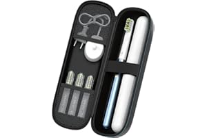DEYEE Étui de Protection Voyage Rigide pour Brosse à Dents électrique pour Oral-B Pro,Philips Sonicare ou d'Autre Modèle de Même Taille,Intérieur en Cuir PU Hygiénique,Antichoc et antipoussière