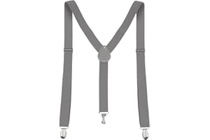 ALLEGRA K sourcing map Lady Woman Adjustable Metal Clamp Elastic Suspenders Braces