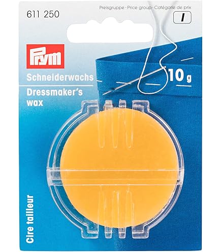 The Beadsmith Beeswax Blister Pack – 100% Pure Beeswax For Thread Conditioning – Reduces Knots, Strengthens Cord – 0.45g