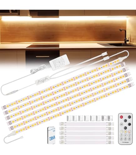 Wisada 220V Ruban LED Dimmable, 3m Blanc Froid 6000K 276LEDs 2847,Lumineux Bandeau Led,Bande LED Imperméable Avec Variateur, DC Connecteurs,Eclairage Intérieur Pour Meuble,Escalier,Chambre, Cuisine