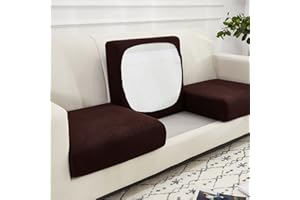 WEJOY Fodera cuscino sedile divano, protezione cuscino seduta elasticizzata, fodera cuscino elastico, fodera fodera per cuscino sedile divano, tessuto antiscivolo tartan