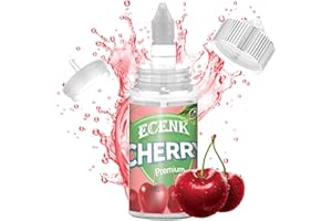 ECENK VAPE Ecenk Lebensmittelaroma -X- 30ml - Intensives Aroma - Food Flavour Drops - Hochdosiertes Lebensmittel Aroma, für Backen, Lebensmitteln, Vernebler, Nebelmaschinen, 100ml-DIY-Flasche (Kirsche)