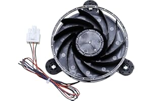 HMHAMA GW12E12MS1MB-52Z32 Ventilador evaporador para refrigerador, ventilador de refrigeración compatible con Haier BCD-412WDCN/WDCM/WDCV/WDVK