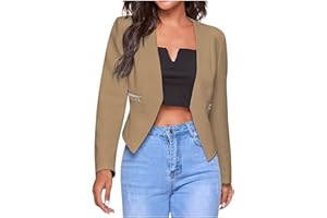 QHDDP MäDchenkostüMe Lässige einfarbige knopflose Strickjacke für Damen mit Reißverschlusstaschen Fleecejacken Damen Jeans Jacken Gruselige KostüMe FüR MäDchen