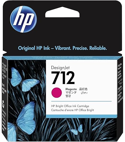 HP 3ED71A Cartouche Encre Authentique 712 Noir 80 ML, Haute