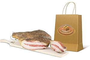 Moretti® Joue de porc assaisonnée | saucisson traditionnel typique | spécialité gastronomique calabraise | emballé sous vide 800g / 900g environ |