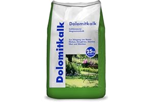 HAMANN MERCATUS GMBH Dolomitkalk Rasenkalk-Zur Vorbeugung von Moosbildung im Rasen mit Calcium und viel Magnesium 25 kg