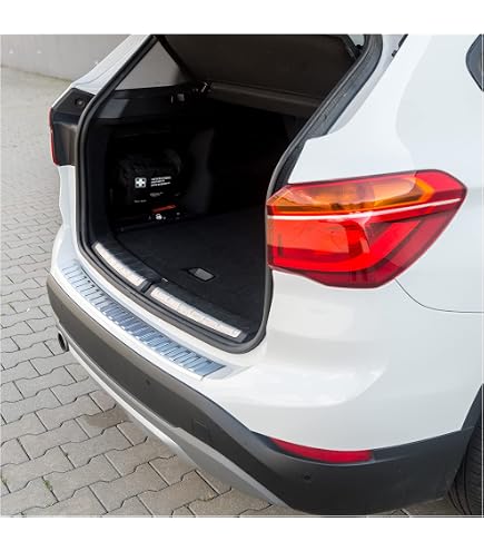 Protezione Paraurti Posteriore In Acciaio Inox Nero Compatibile Con BMW X1 U11 M-Sport 2022- 'Ribs Protezioni Da Paraurti - 11