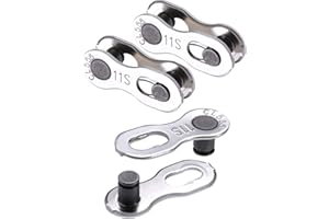 Jovitec 3 Paires Bicyclette Manquant Lien 11 Chaîne de Vitesse Réutilisable Argent Chaîne de Vélo en Acier