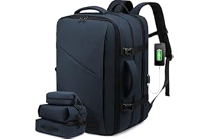 LOVEVOOK 40L Mochila De Viaje, Mochila Para Portátil 17 Pulgadas, Expandible Maleta De Cabina Mochila, Equipaje De Mano Imper