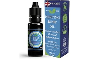 THE BEARD AND THE WONDERFUL StretchM8 Aftercare Oil for Stretching - Piercing Bump - Piercing Scar - Soothing Formula - Keloid Shrinking for Ear - Belly - Nose - 15ml - All Natural Ingredients