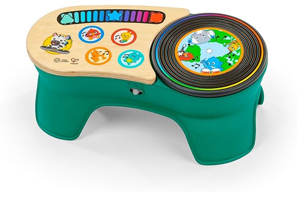 Baby Einstein + Hape, Platine DJ Discovery, Jouet Musical Multisensoriel pour Enfants de 6 Mois et Plus