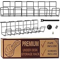 Kabelkanal Schreibtisch, Kabelführung, Cable Management -2 Stücke kabelwanne 10 Stück Kabelbinder, 5 Stück Klebehaken…
