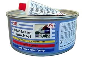STC 2K Glasfaserspachtel grün Faserspachtel auto inkl. Härter GFK Spachtelmasse (750 g)