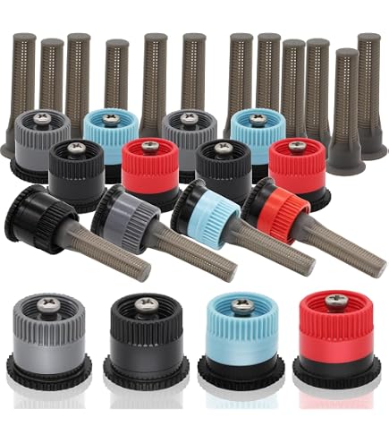 Buses D'Arrosage Secteur Réglable 0-360° - Lot De 5 - Compatible Hunter, Rain Bird - Portée 3.7m