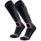 WEIERYA Calze da sci in Lana Merino Confezione da 2 Paia, Calzini Al Ginocchio Lunghi Termici per Sci, Snowboard, Inverno all