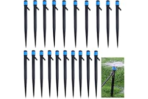 CLDURHGE Sprühregner 20er Set Multifunktion Garten Sprinkler 360°Automatische Bewässerung Gartensprenger Garten, Sprinkler, mit Erdspieß Wassersprinkler für Garten Rasen Pflanzen Bewässerung