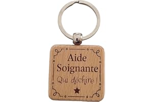 BOMOSKI Porte-Clés en Bois Gravé Personnalisé - Cadeau Unique pour Collègue de Travail, Ami, Famille - Porte Clef Idéal pour Cadeau de Noël, Anniversaire