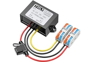 BGOODVISION Spannungswandler 12V auf 24V, Step up Converter 12V auf 24V 5A 120W mit Sicherung Wasserdicht und Schnellverbinder Kabelverbinder, DC DC Wandler 12V auf 24V für Golfwagen LED Truck. (DC9-20V Eingang)