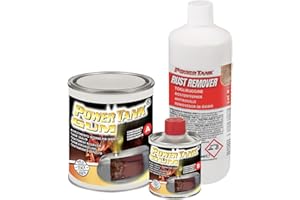 POWER TANK GUM - Tratamiento Tanque Deposito Moto (20/25 LT) Kit Mediano Medium 700 g para Interior de Tanques de Gasolina Elimina Óxido Repara Protege Tanques Oxidados de Motos, Autos, Vespa de Época