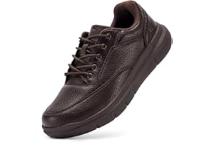 FitVille Sneaker Herren Extra Weit Leder Freizeitschuhe Bequemer Lässige Turnschuhe Business Walkingschuhe Formal Classic Mokassins Schnürhalbschuhe Gr.40-50