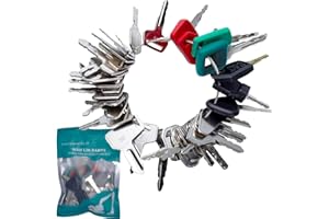 DHEISHA 39Pcs Ignition Starter Switch Key, Heavy Equipment Construction Ignition Keys Replacement for CAT Kubota JCB Volvo Agriculture Plant Dumper Excavator Dump Trucks Bulldozers