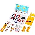 TERRIFI Science Electromagnet Kit for Kids, Electricity and Magnetism Experiment Kit, Physics STEM Kit, Educational Science Experiment Magnet Set, Includes Magnet/Compass/Circuit ect