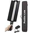 Prolite Light Stick PL500R | Dual-Side Lighting (CCT, HSI+FX) & 2500K-8500K RGB LED Light Saber with Built-in Battery, 2-Way Barndoor & Carry Case (No Remote) | 15 Light Effects | 6000lux