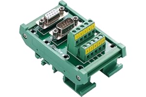 PENGLIN DB9 Male Female D-SUB Din Rail Mount Interface Module, RS232 D-sub 9 Pins Port Breakout Board Serial Adapter