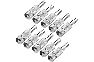 ATOPLEE Boquillas de nebulización de latón de baja presión con filtro para sistema de refrigeración y humidificación pulverizador (10 piezas-0,3 mm)