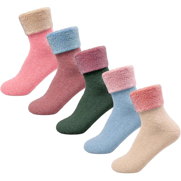 Chaussettes Chaudes Femme Hiver - Lot De 3 Paires - Thermorégulantes Et Anti-odeurs - Cadeau