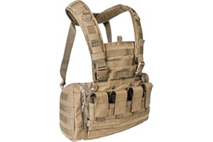Tasmanian Tiger TT Chest RIG MKII Gilet Multifonctionnel pour la Chasse, la pêche ou l'usage Militaire avec Quatre Pochettes pour Les Magazines