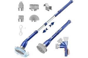 ‎IDOO iDOO Elektrische Reinigungsbürste, Electric Spin Scrubber Haushalt, Teleskop Electric Cleaning Brush, Putzbürste Elektrisch Mit Verstellbarem Griff, Cleaning Gadgets-HomeGadgets