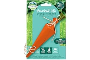 Oxbow Enriched Life Carota Croccante - Giocattoli per Conigli, Porcellini d'India, Criceti, Ratti
