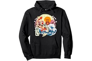JAPANESE THE GREAT WAVE KANAGAWA JAPAN VINTAGE ART Poisson koï japonais - Grande vague Kanagawa - Art vintage japonais Sweat à Capuche