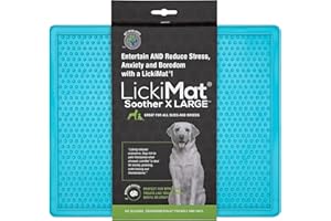 LICKIMAT Soother - Leckmatte für Hunde in 2 Größen und div. Farben, Farbe:türkis, Größe:Large - 30.5 x 25.5