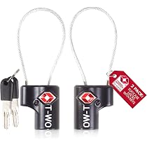 4 Lucchetti TSA Con Chiavi – Sicurezza Bagagli Resistente – Acciaio E ABS Per Viaggio