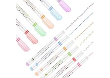 SUPER TOY 6Pcs Curve Highlighter Pen Set Line Markers Colors for Adults & Kids Writing Drawing School Supplies