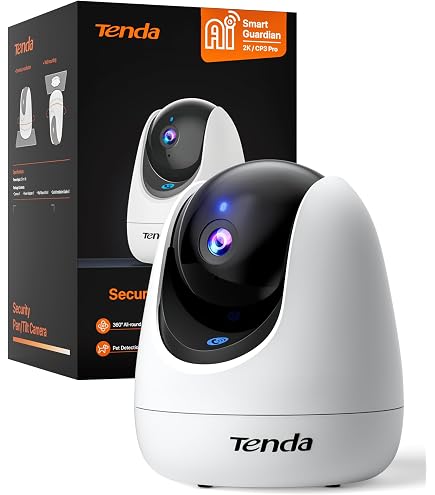 Noorio 5G Telecamera wifi interno, 2K Videocamera di Sorveglianza, Telecamera Cani con Schermo e Funzione Pan/Tilt, Un Clic Chiamata Video Bidirezionale, Monitor Anziano Bambino