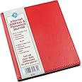 Internet Address & Password Journal Book | PU Leather | Red | 145 x 178mm