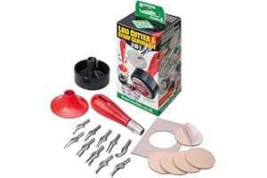 Essdee Kit de linogravure 3 en 1 avec 10 couteaux et 5 tampons